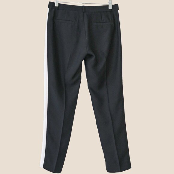 Banana Republic Black Low Rise Cropped Tapered Trouser Pants Size Small Workwear - Picture 3 of 4